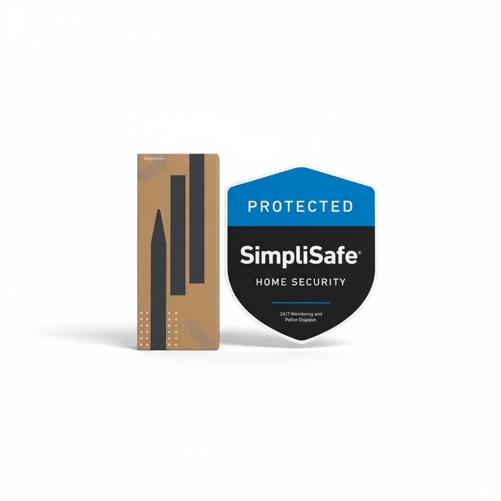 new Simplisafe ✈︎ Yard Sign with Stake ✈︎ Home or Office Alarm System ✈︎ Blue ✈︎